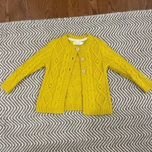 Mini Boden girls mustard yellow sweater, 3-4y